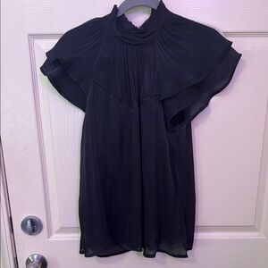 Elegant Black Chiffon Blouse
